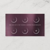 Loyalty Kaart Beauty Salon Makeup Coffe Noir (Achterkant)