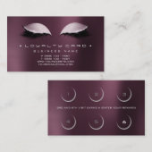 Loyalty Kaart Beauty Salon Makeup Coffe Noir (Voorkant / Achterkant)