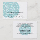 Loyalty Kaart:: Big Blue Flower (Voorkant / Achterkant)