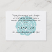 Loyalty Kaart:: Big Blue Flower (Achterkant)