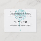 Loyalty Kaart:: Blauwe Paardenbloem (Achterkant)