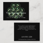 Loyalty-kaart : Celtic Shamrock Design 2 Klantenkaartje (Voorkant / Achterkant)