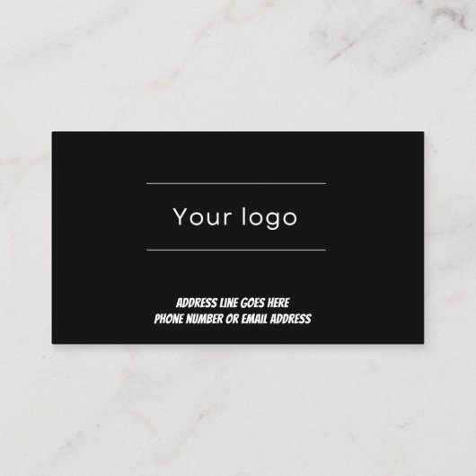 Loyalty Kaart, Comic fun, professioneel zwart (Achterkant)