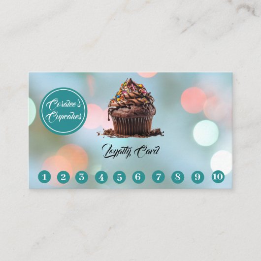  Loyalty Kaart Cupcake Bakkerij (Voorkant)