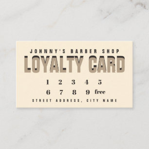Loyalty-kaart duo-toonstijl klantenkaartje