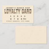 Loyalty-kaart duo-toonstijl klantenkaartje (Voorkant / Achterkant)