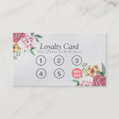 Loyalty Kaart Elegant Floral Makeup & Hair Stylist (Voorkant)