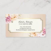 Loyalty Kaart |  Floral Ivory Beauty Salon (Achterkant)