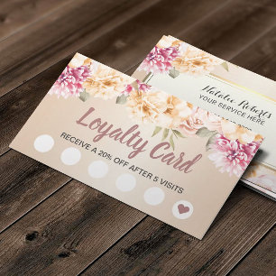 Loyalty Kaart    Floral Ivory Beauty Salon