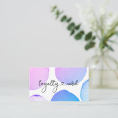 Loyalty Kaart Glitter 10 Nails Lashes Beauty Visitekaartje (Staand voorkant)