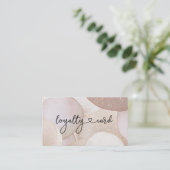 Loyalty Kaart Glitter 10 Nails Lashes Beauty Visitekaartje (Staand voorkant)