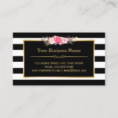 Loyalty Kaart  Gold Floral Beauty Salon (Achterkant)