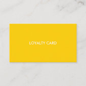 Loyalty-kaart | Heldergeel | Golden Visitekaartje (Voorkant)