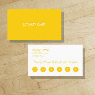 Loyalty-kaart   Heldergeel   Golden Visitekaartje