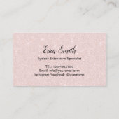 Loyalty Kaart | Lashes Makeup Artist Blush Pink (Achterkant)