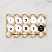 Loyalty Kaart | Lashes Makeup Artist Luxury Gold (Achterkant)