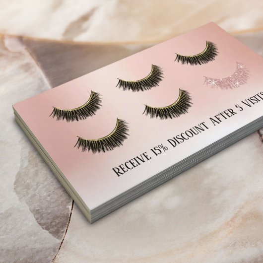 Loyalty Kaart | Lashes Makeup Artist Roos Gold