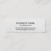 Loyalty Kaart | Modern Black Glitter 6 Punch (Achterkant)