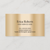 Loyalty Kaart | Modern Gold Beauty Salon (Achterkant)