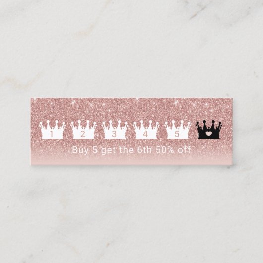 Loyalty Kaart | Moderne goudkanonnen van Roos 6 Pu (Voorkant)