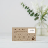 Loyalty Kaart, mooi en natuurlijk, professioneel b (Staand voorkant)