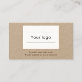 Loyalty Kaart, mooi en natuurlijk, professioneel b (Achterkant)