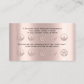 Loyalty Kaart Nutrition Health Herbs Roos 10 Wiel (Achterkant)