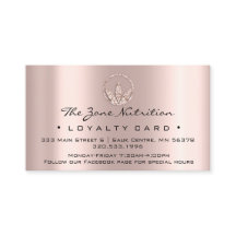 Loyalty Kaart Nutrition Health Herbs Roos 10 Wiel