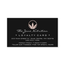 Loyalty Kaart Nutrition Health Herbs Roos 21 Black