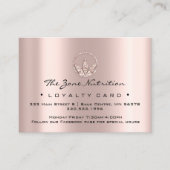 Loyalty Kaart Nutrition Health Herbs Roos 21 Blush (Voorkant)