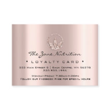 Loyalty Kaart Nutrition Health Herbs Roos 21 Blush