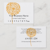 Loyalty Kaart:: Oranje Paardenbloem (Voorkant / Achterkant)