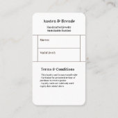 Loyalty Kaart - Photo-Centric Design voor Beauty R Visitekaartje (Achterkant)