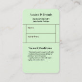 Loyalty Kaart - Photo-Centric Design voor Beauty R Visitekaartje (Achterkant)