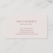 Loyalty Kaart | Roos Gold Lashes Salon Blush Pink (Achterkant)