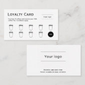 Loyalty Kaart, Schoon en eenvoudige koffie (Voorkant / Achterkant)