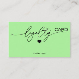 Loyalty Kaart strategie voor klantenbehoud Visitekaartje