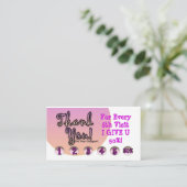 Loyalty-kaart Visitekaartje (Staand voorkant)