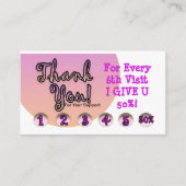 Loyalty-kaart Visitekaartje (Voorkant)