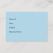 Loyalty-Kaart voor Hair Designer Lavender en Blauw Visitekaartje (Achterkant)