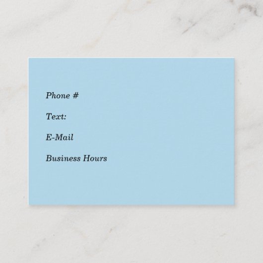 Loyalty-Kaart voor Hair Designer Lavender en Blauw Visitekaartje (Achterkant)