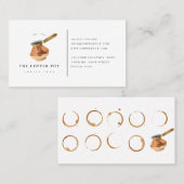 Loyalty-kaart voor Visitekaartje in de koffiewinke (Voorkant / Achterkant)