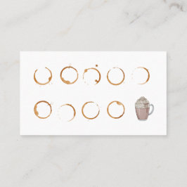 Loyalty-kaart voor Visitekaartje in de koffiewinke