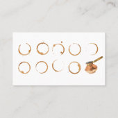 Loyalty-kaart voor Visitekaartje in de koffiewinke (Achterkant)