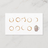 Loyalty-kaart voor Visitekaartje in de koffiewinke (Achterkant)