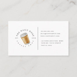 Loyalty-kaart voor Visitekaartje in de koffiewinke