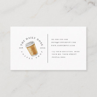 Loyalty-kaart voor Visitekaartje in de koffiewinke