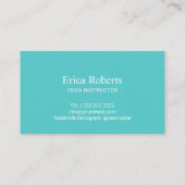 Loyalty Kaart | Yoga Instructor Om Symbol Roze Bla (Achterkant)