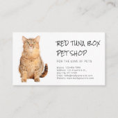 Loyalty-kaarten voor katten met Oranje katten- Visitekaartje (Voorkant)