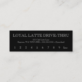 Loyalty Latte Drive-Thru Caslon Open
